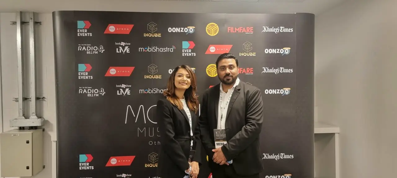Accredited media professionals at a live entertainment event